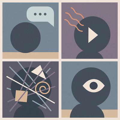 AI from and for Dummies – comic strip showing AI compression process